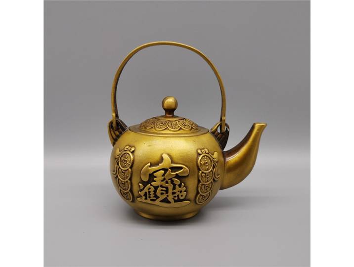 Collection d'artisanat en cuivre, pot à vin en laiton, pot de pièce de monnaie en cuivre, ornement, vendeur de rue, 1 pièce, livraison directe