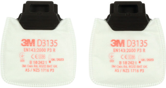 3M Set de filtres à particules échangeables, 10 paires, filtre : P3R (D3135)