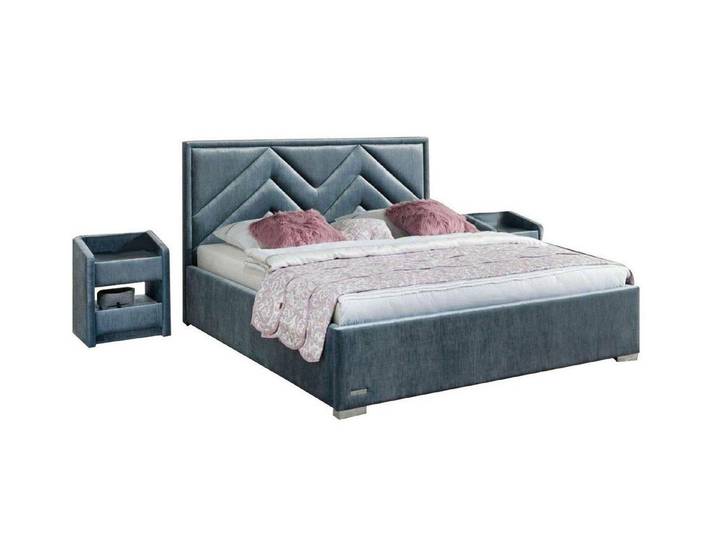 Xlmoebel Bett Luxus Bettgestell aus hochwertigem Textil im modernen Design (Bettgestell, Bett), Hergestellt in Europa