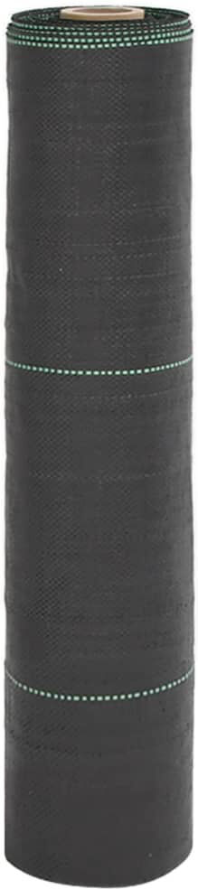 Vidaxl Weed Membrane Black 0.5X50 M PP Black 15000cm W x 50cm D
