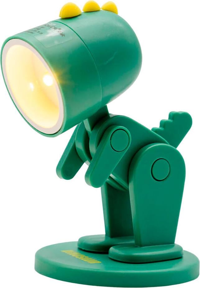 RealPower LED-zaklamp met voetstuk, dinosaurusgroen