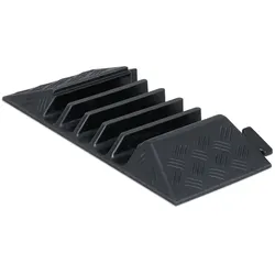 BRB Endstück in linker Ausführung für Kabelbrücke/Überfahrschutz mit 5 Kanälen