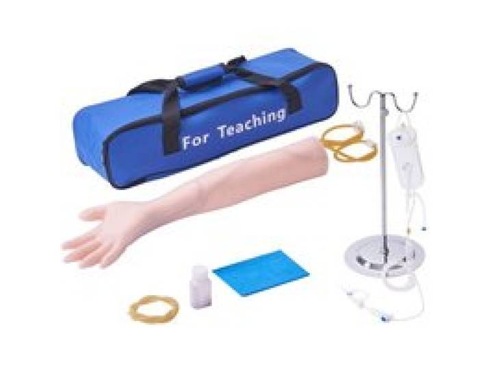 VEVOR Bras d'Entraînement pour Perfusion Intraveineuse en PVC, Bras de Formation Haute Simulation avec Sac de Transport, Bras de Pratique de Ponction Veineuse, Aide pour Étudiants et Infirmières