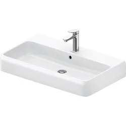 Duravit Collection One Waschtisch, 800x470mm, mit Überlauf, Unterseite glasiert (für verbesserte Hygiene) (für verbesserte Hygiene), 2382800000, Farbe: 1 Hahnloch