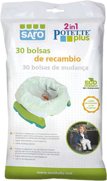 Saro Sacos de Substituição Potette Plus 30 unidades