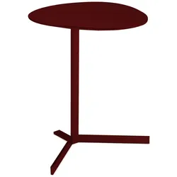 Birdy Kiesel Beistelltisch oval rubinrot H: 53cm