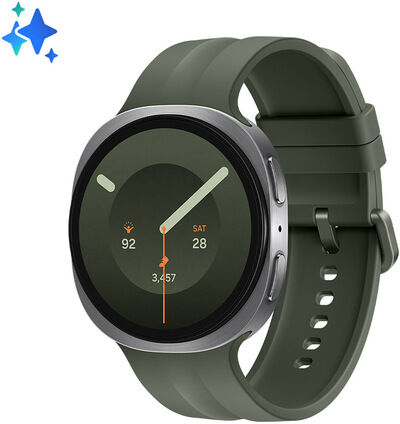 Samsung Galaxy Watch9, 44mm, Silver, Bluetooth, Design sottile anti-urto, guida al sonno, coaching salute, benessere cardiaco, batteria da 445 mAh, Snapd