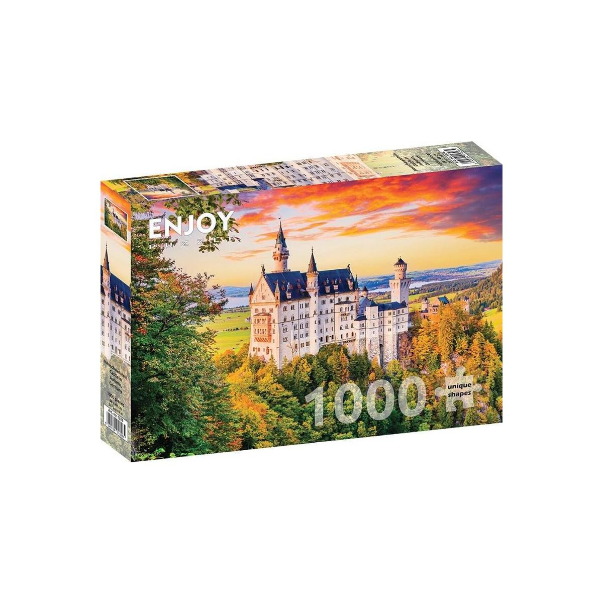 Schloss Neuschwanstein in de herfst puzzel - 1000 stukjes
