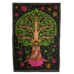 Cotton Wall Art (70x110cm) - Buddha Bodhi Tree