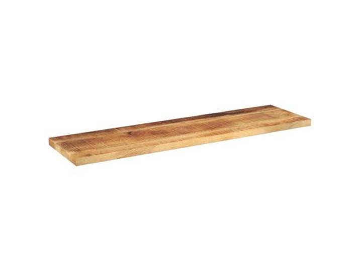 Tischplatte Eckig 120x30x2,5 cm Mangoholz Massives Mangoholz, ne Massivholz, rustikales Design, leicht zu reinigen, universell für Untergründe