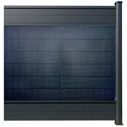 PV Zaun Style Sichtschutzzaun Solarzaun Zaunfeld 1837 x 1850 mm Erweiterung