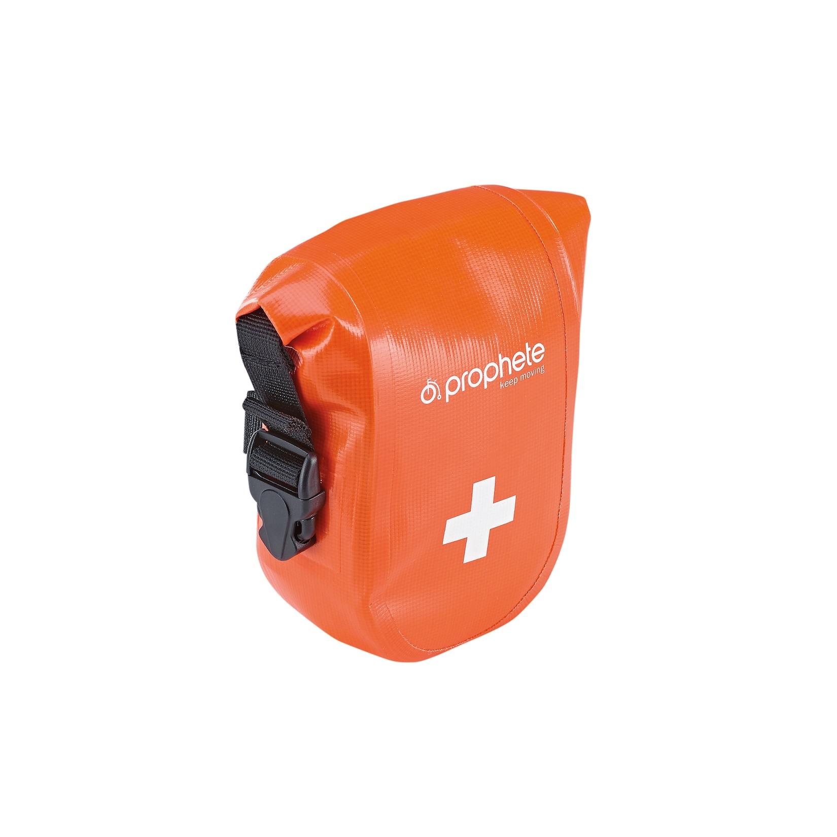 Erste Hilfe-Satteltasche, 100% wasserdicht, werkzeugfreie Montage am Sattelrohr, Rahmen, Rucksack, etc., langlebiges und robustes Material