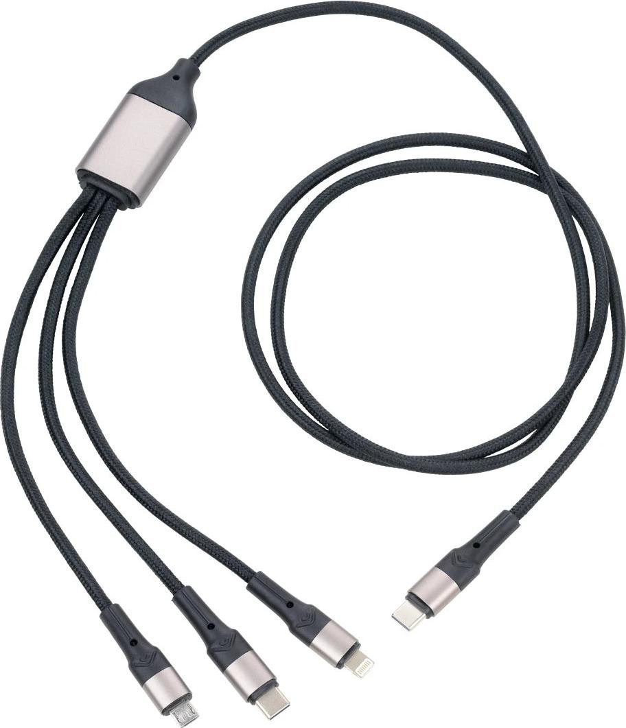 TROIKA DREIZACK PRO Schnellladekabel CBL40/BK