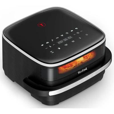 TEFAL Heißluftfritteuse "FW4018 Easy Fry XL Surface mit Pizzabackfunktion", schwarz, B:39cm H:19,8cm T:34cm, Fritteusen, Extra-Crisp-Technologie, spart Zeit und Energie, Sichtfenster, FW4018