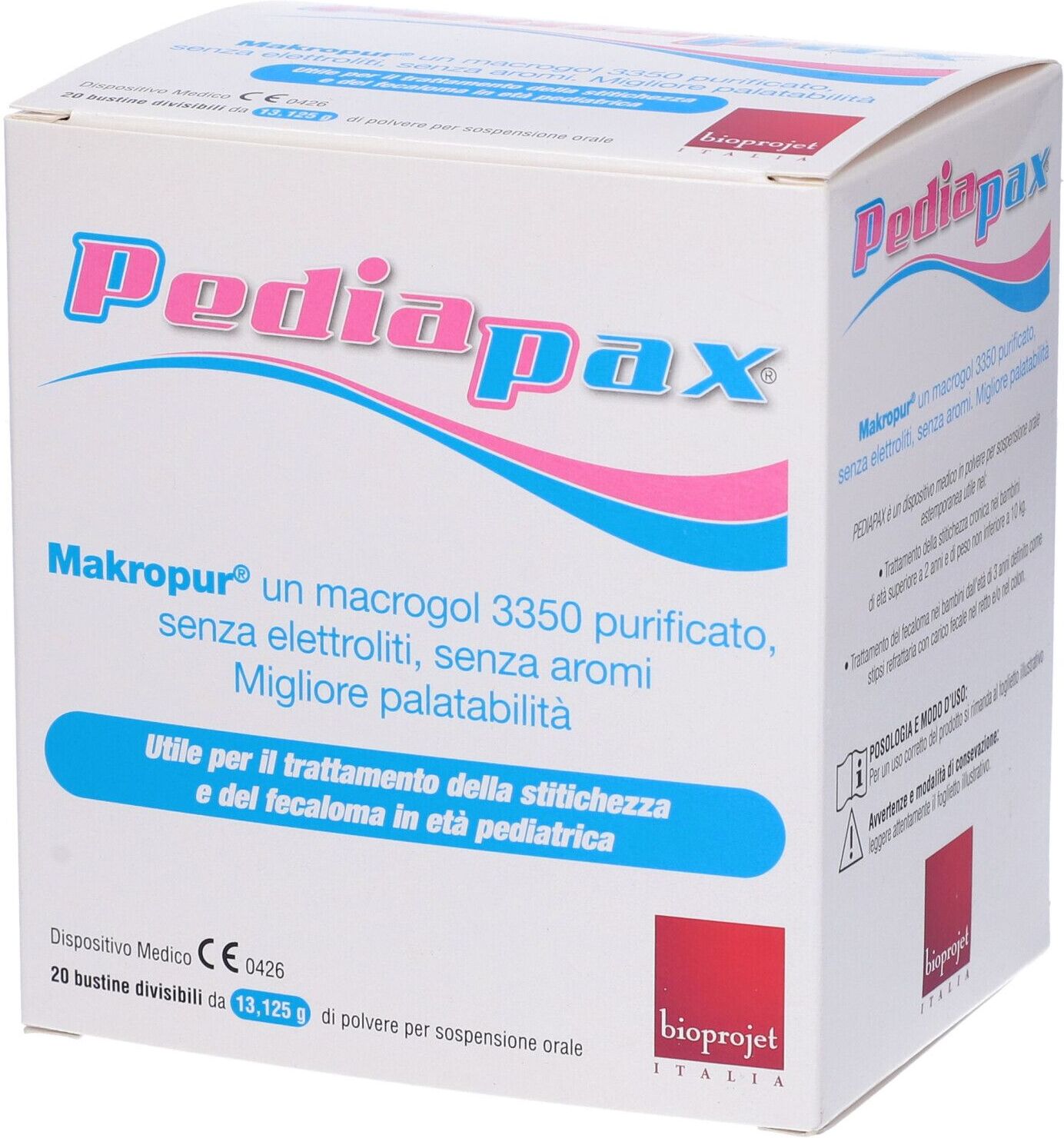 BIOPROJET ITALIA Srl Bioprojet, Pediapax Polvere, 20 Bustine