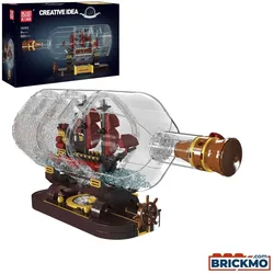 Mould King Schiff in der Flasche Mini Queen 10085