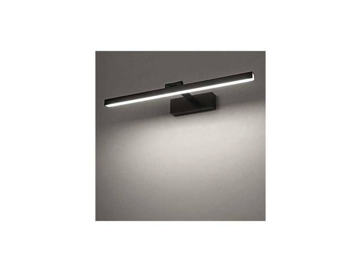 Lampe de miroir de salle de bain 6000K Blanc froid 12W LED Lampe de salle de bain Lampe de salle de bain intérieure moderne Noir
