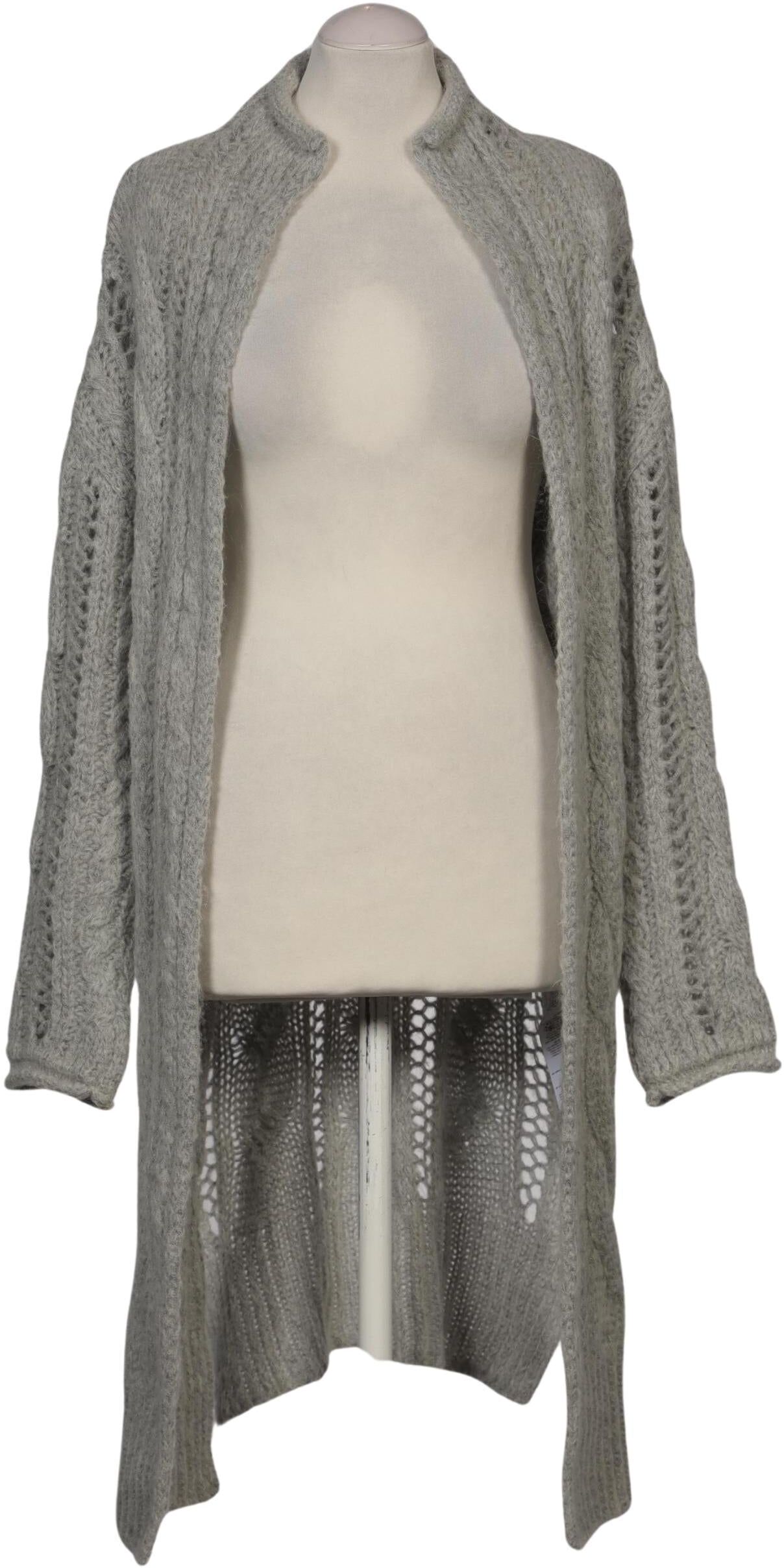 Esprit Damen Strickjacke, Grau, Gr. S, Mohair / Synthetik - Second Hand