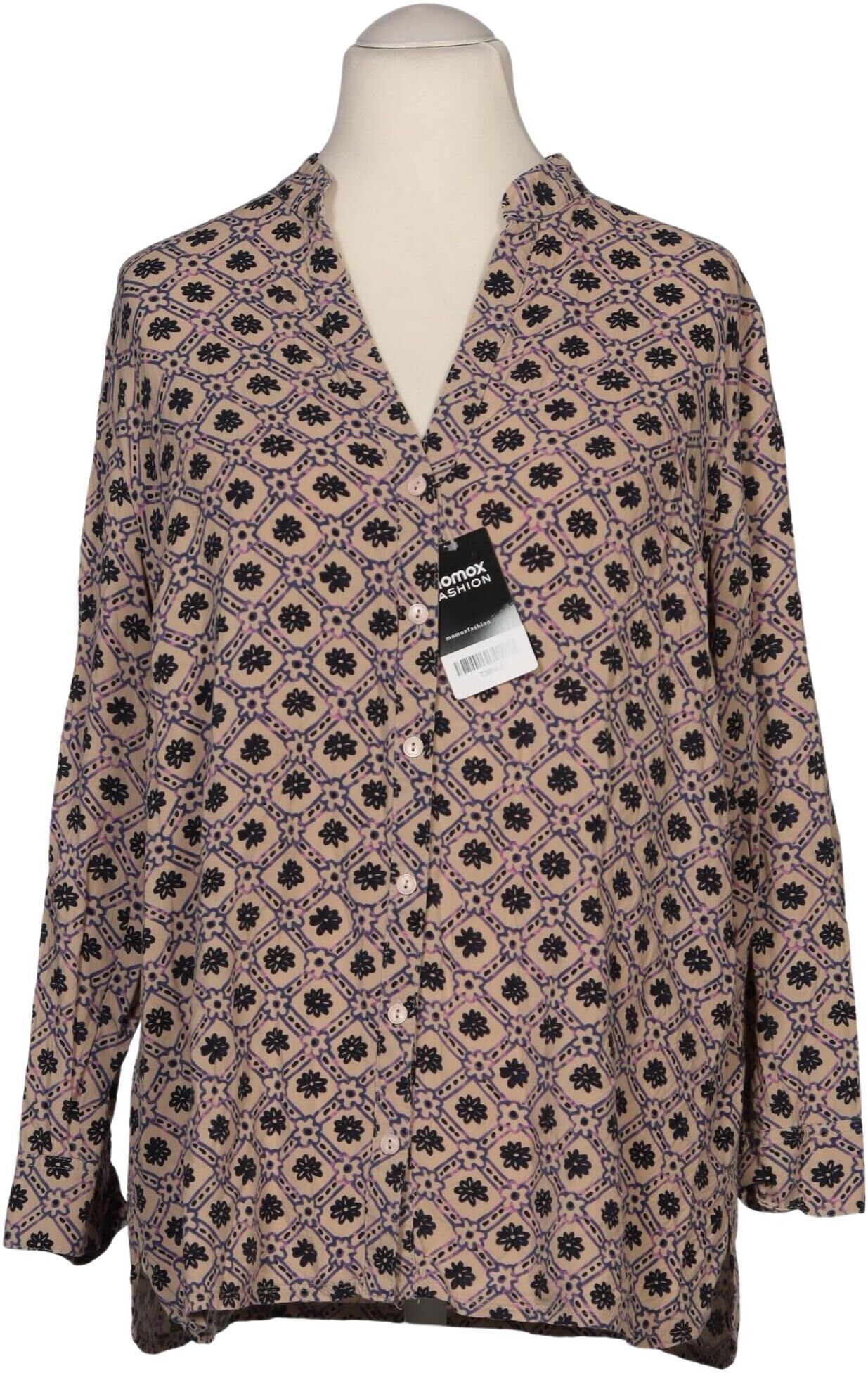 Ulla Popken Damen Bluse, Mehrfarbig, Gr. Xxl, Viskose - Second Hand