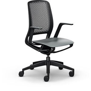 sedus Bürostuhl semotion, em-801/001, grau / schwarz, Kunststoff, belastbar bis 120 kg