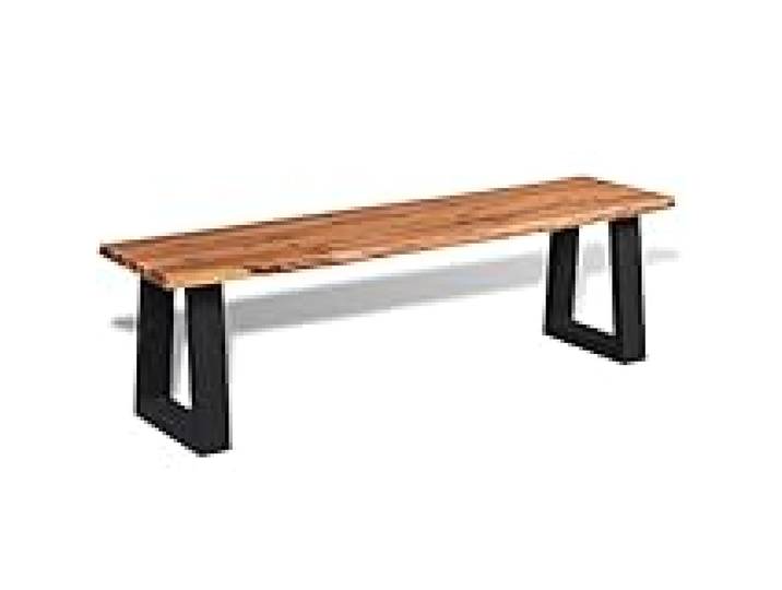 Helloshop26 Banc Banquette en Bois d'acacia Massif 145 cm 02_0010920