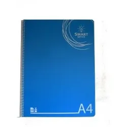 OEM A4 Glattes Spiral Notizbuch Blauer Umschlag 80F 70Grs