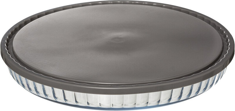5five Keepeat Glazen Taartvorm met Deksel, 2,9 l