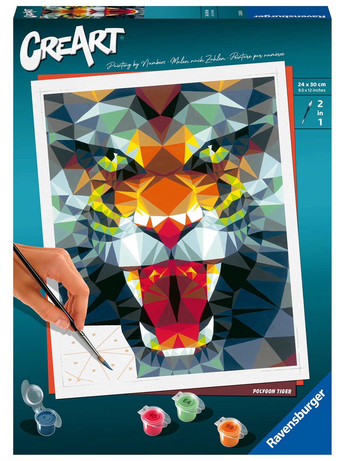 Ravensburger CreArt Polygon Tiger Ad
