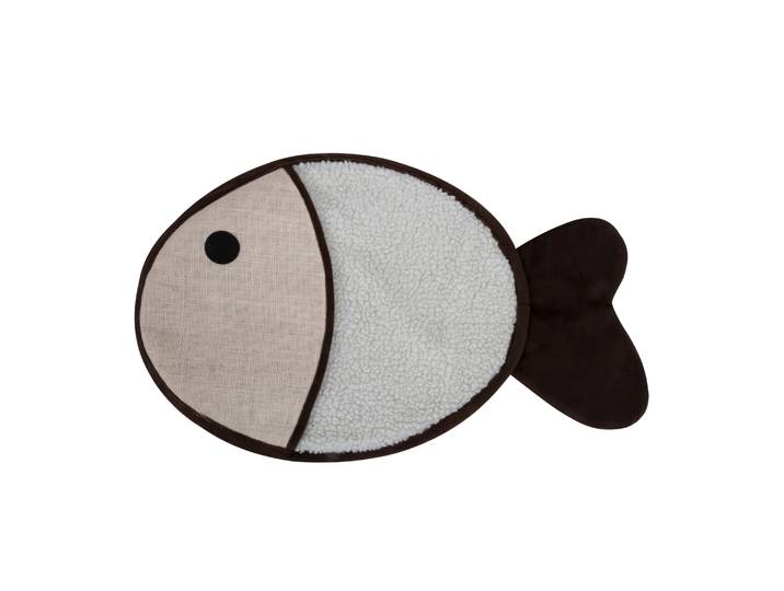 Kratzteppich für Katzen Fischform