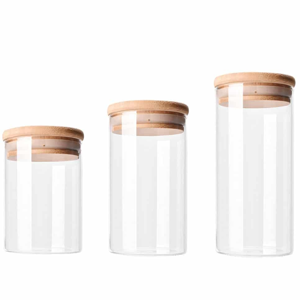 Krumble Set van 3 Voorraadpotten met een diameter van 9 cm