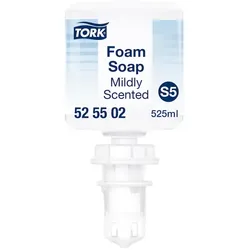 Tork 525502 Schaumseife S5 Milde Schaumseife 525 ml mild und hautfreundlich, Kartusche für Tork S5 System