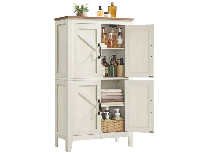 Meuble de Rangement Buffet Haut avec 4 Ptes PETIT MEUBLE DE RANGEMENT
