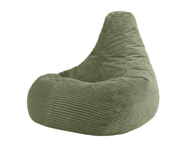 Icon Dalton XXL Sitzsack Cord mit Füllung, Grün In Deutschland Hergestellt, Sitzsack Erwachsene, Weicher Cordstoff, Gaming Sitzsack für Wohnzimmer und Schlafzimmer
