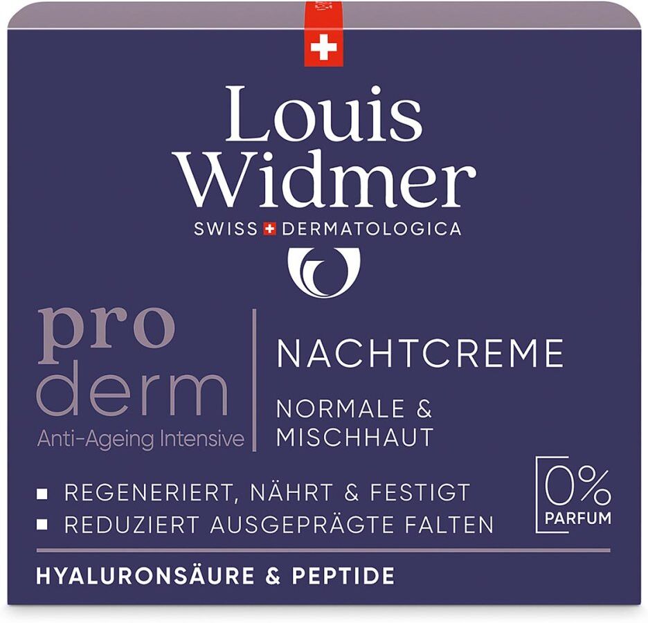 Louis Widmer proderm Nachtcreme unparfümiert 50ml