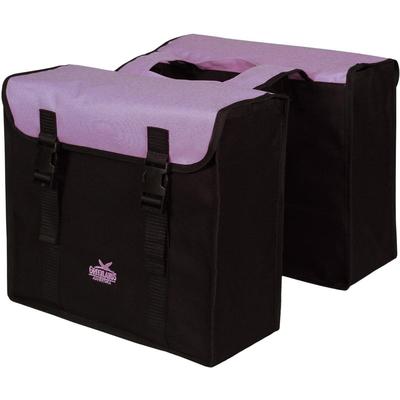 Fahrradtasche "Greenlands Doppel Fahrradtasche", lila, GREENLANDS BICYCLE BAGS, Taschen, B/H/T: 40cm x 14cm x 40cm, Polyester, B:40cm H:14cm T:40cm