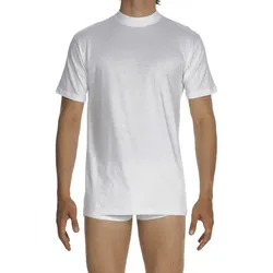 HOM Herren T-Shirt Crew Neck - Tee Shirt Harro New, kurzarm, Rundhals, einfarbig weiß / XXL