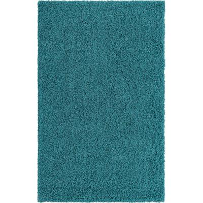 Hochflor-Teppich "Shaggy Shag, LAGERRÄUMUNG", blau (türkis), B:152cm H:38mm L:244cm, Polypropylen (PP), MYFLAIR MÖBEL & ACCESSOIRES, Teppiche, gewebt, Uni Farben, ideal im Wohnzimmer & Schlafzimmer