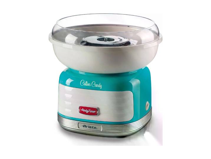 ARIETE Zuckerwattemaschine Party Time ARI-2973-BL Blau/Weiss , blau (blau, weiß), B:28cm H:26,5cm T:28cm, Zuckerwattemaschinen, Zuckerwattemaschine