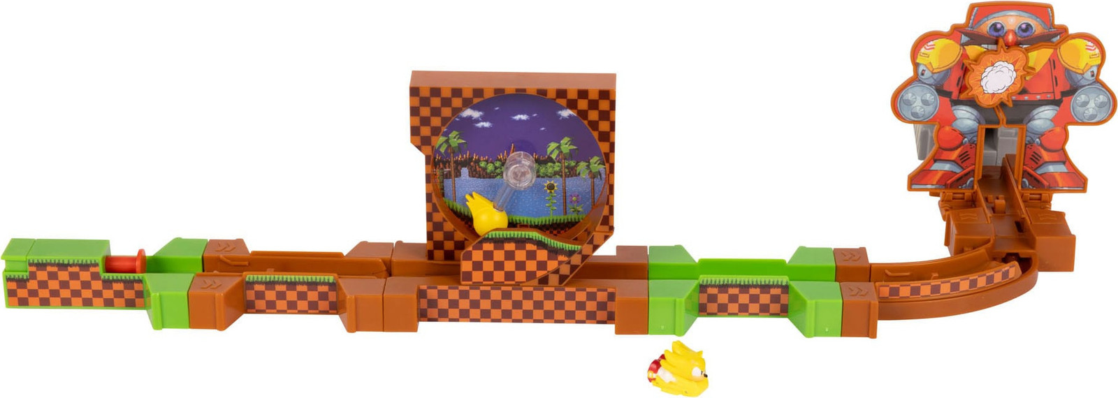 Jakks Pacific Sonic the Hedgehog Go Go Racers Minifiguurset met lanceerrampen, deluxe editie