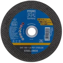 Pferd Tools Trennscheibe PSF STEELOX D180x1,6mm ger.INOX Bohr.22,23mm PFERD