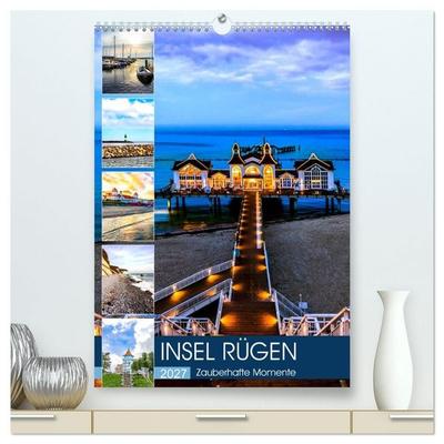 INSEL RÜGEN - Zauberhafte Momente (hochwertiger Premium Wandkalender 2027 DIN A2 hoch), Kunstdruck in Hochglanz