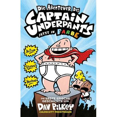 Captain Underpants Band 1 - Die Abenteuer des Captain Underpants, Gebundene Ausgabe von Dav Pilkey, Adrian & wimmelbuchverlag, 978-3-948638-07-8