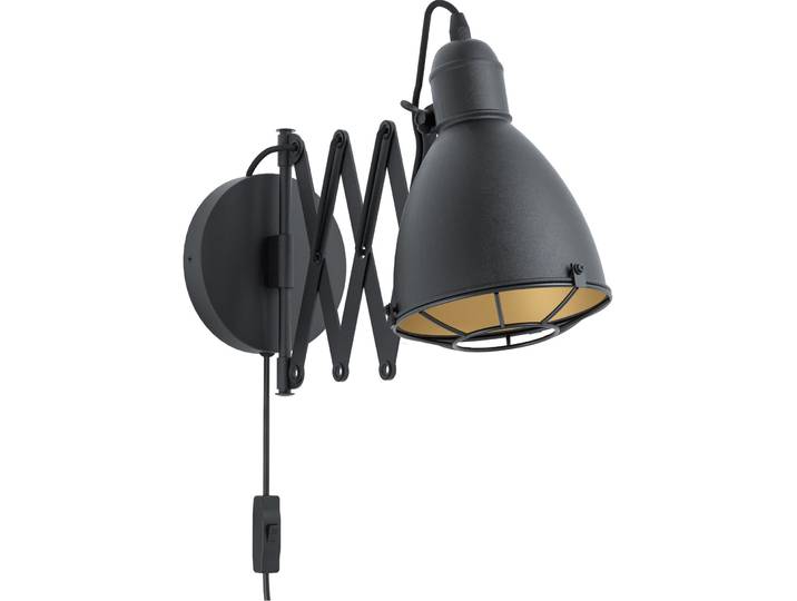 Eglo Wandlampe Treburley Gold/Schwarz Stahl 65 cm 20 cm - Farbe: schwarz-gold - Wandlampe