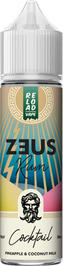 Reload Vape Zeus Rum Pineapple & Coconut Milk Liquido Shot 20ml Cocktail Rum Ananas Cocco