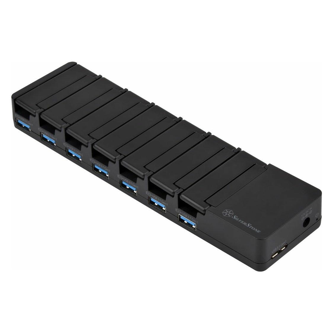 Silverstone SST-UC03B-PRO - USB Lade Station, 7 Port - 36 Watt (USB-B, 7 Ports) (SST-UC03B-PRO)
