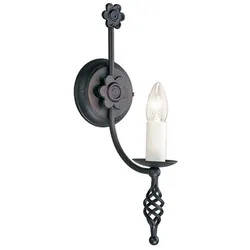 Elstead Lighting Belfry Wandleuchte Schwarz mittelalterliches Design
