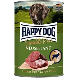 HAPPY DOG Sensible Pure 400g Hundenassfutter 6 x 400 Gramm Neuseeland Lamm Pur
