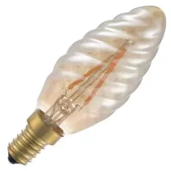 SPL | LED-Kerzenlampe gedreht | Kleine Fassung E14 | 2W Dimmbar