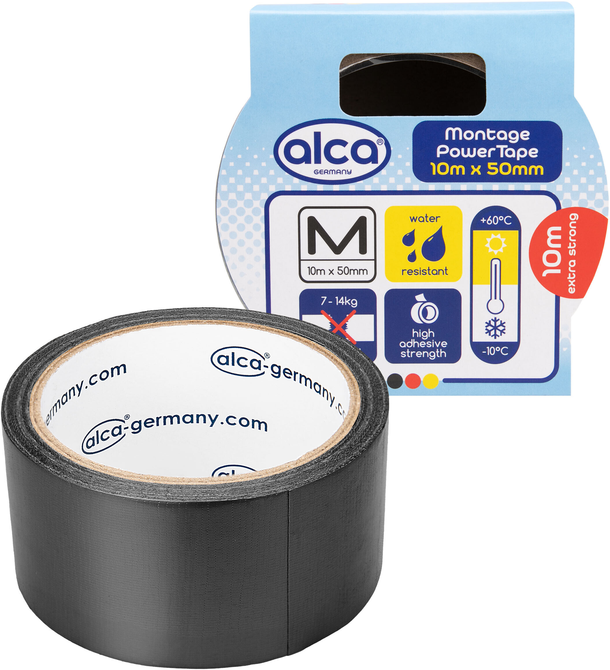Alca Klebeband Reparatur Autopowertape Schwarz 10m 554300