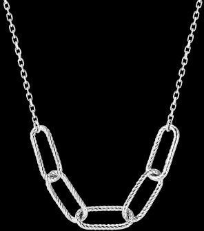 Edenly Halskette Auge des Orients - Pia - 5 Kettenglieder - WeiÃŸgold, 9 Karat